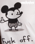 Тениска Bad Mickey, Екрю Цвят