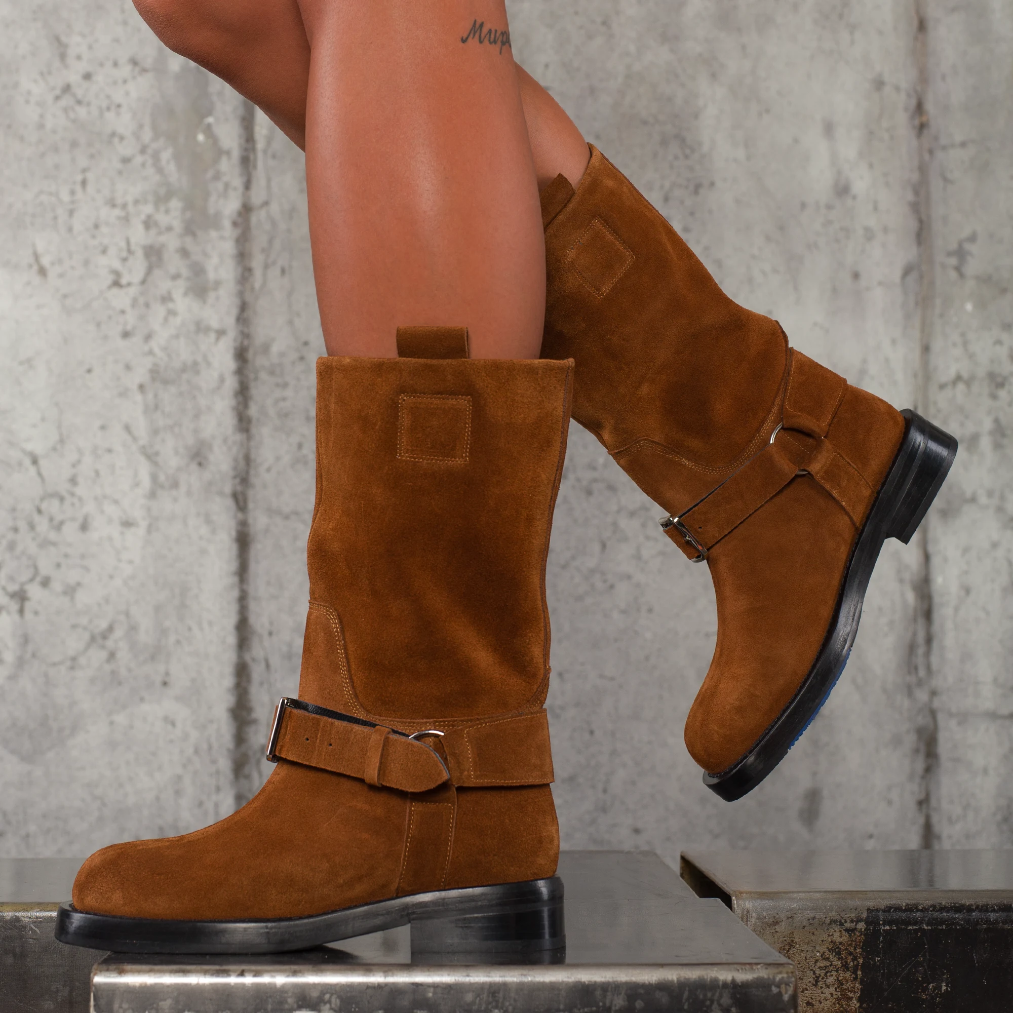 Ботуши Elmira, Кафяв Цвят