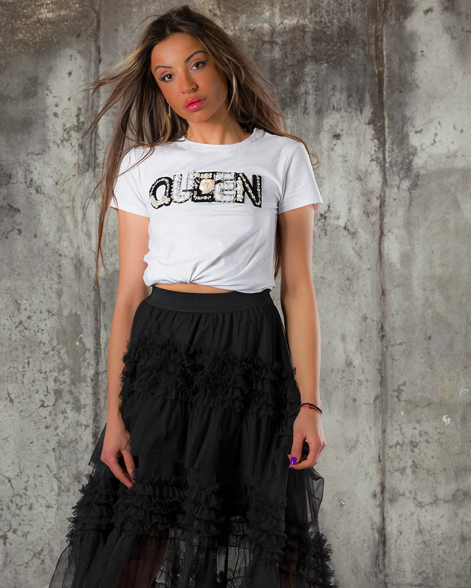 Тениска Coco Queen, Бял Цвят