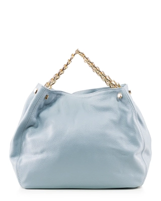 Чанта You Got Me In Chains, Светлосин Цвят