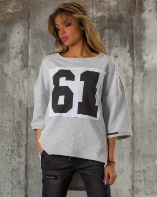 Блуза 61 Looks, Сив Цвят