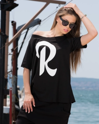 Блуза Riot, Черен Цвят