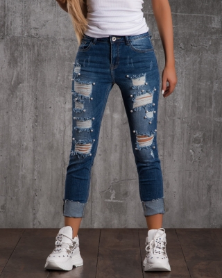 Дънки Pearl Drop, Син Цвят