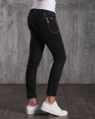 Дънки със синджир Austin, Черен Цвят