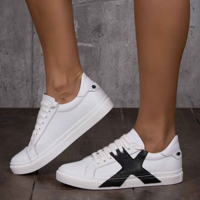 Кецове от естествена кожа Explore, Бял Цвят