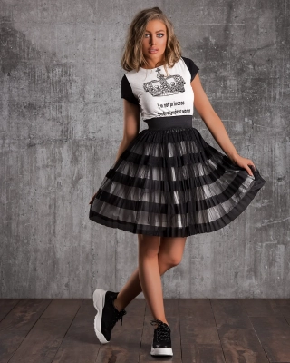 Рокля с тюл Not A Princess, Бял Цвят