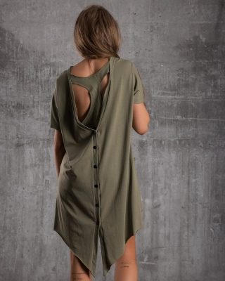 Рокля с акцент на гърба Verona, Зелен Цвят