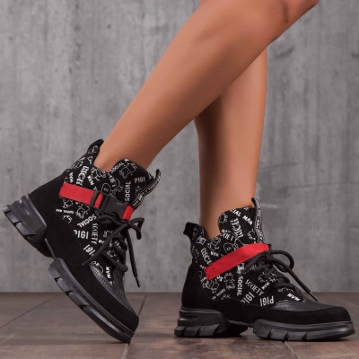 Боти с щампи Chloé, Черен Цвят