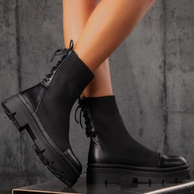 Боти тип чорап Responsive, Черен Цвят