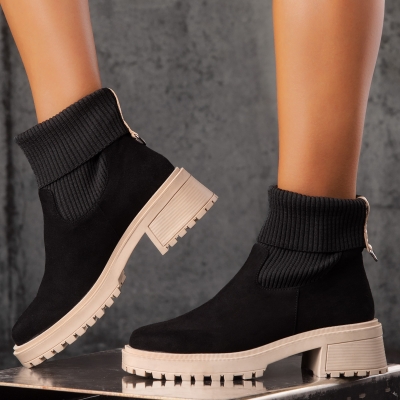 Боти с чорап Guarda, Бежов Цвят