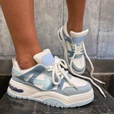 Кецове Dilemma, Деним/Бял Цвят