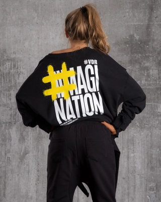 Суетшърт #Imagination, Черен Цвят