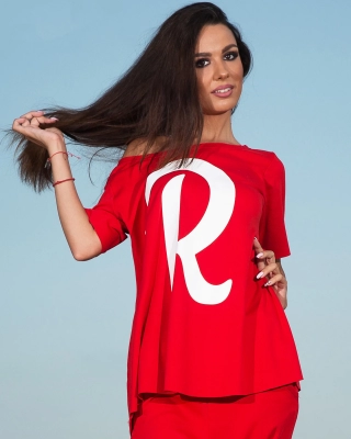 Блуза Riot, Червен Цвят