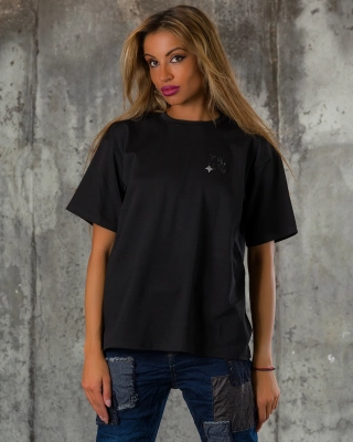 Тениска Hard Work, Черен Цвят