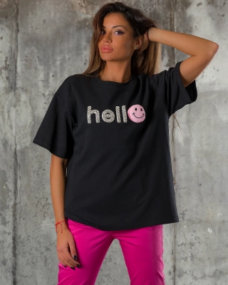 Тениска It's Me, Черен Цвят