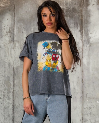 Тениска Best Friends, Сив Цвят