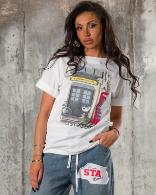 Тениска City View, Бял Цвят