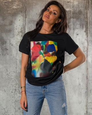 Тениска Fiorella, Черен Цвят