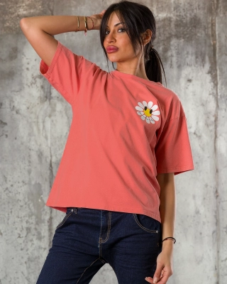 Тениска Alyssa, Оранжев Цвят