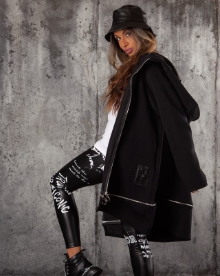 Жилетка с качулка Affinity, Черен Цвят