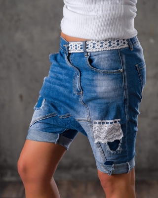 Къси панталони Tangled, Син Цвят