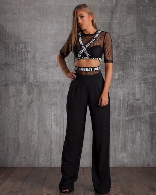 Панталон Couture, Черен Цвят