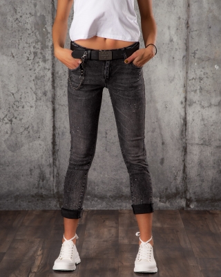 Дънки с пръски Lincoln, Черен Цвят