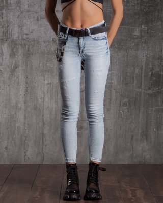 Вталени дънки Formation, Син Цвят