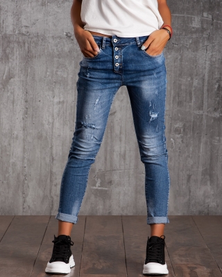 Дънки с копчета Taylor, Син Цвят