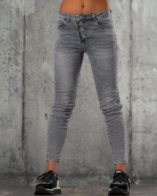 Дънки I Get The Hype, Сив Цвят