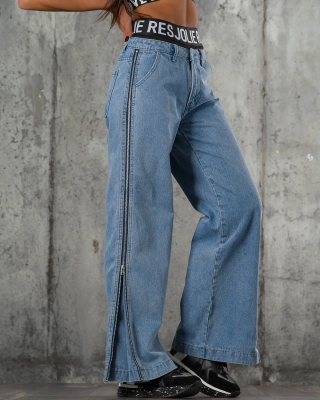 Дънки Notifications On, Син Цвят