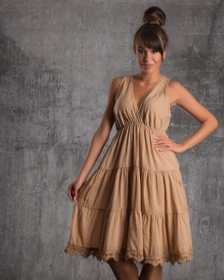 Рокля Martini, Бежов Цвят