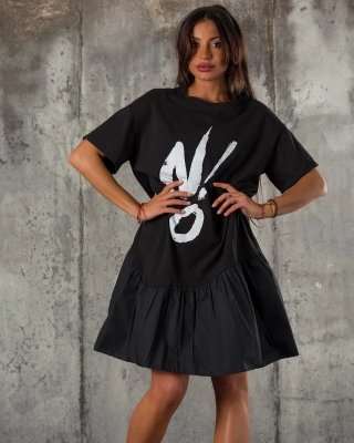 Рокля No Thanks, Черен Цвят