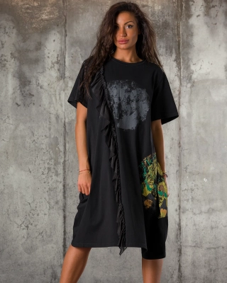 Рокля Moon Phase, Черен Цвят