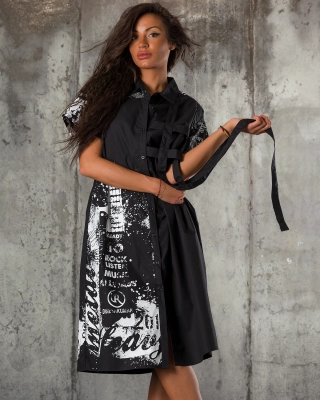 Рокля Opposites Attract, Черен Цвят