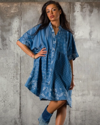 Рокля Roxanne, Тъмен Деним