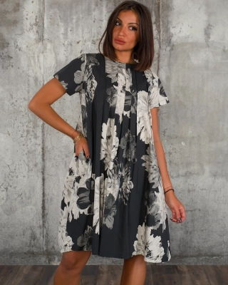 Рокля Preston, Черен/Бял Цвят