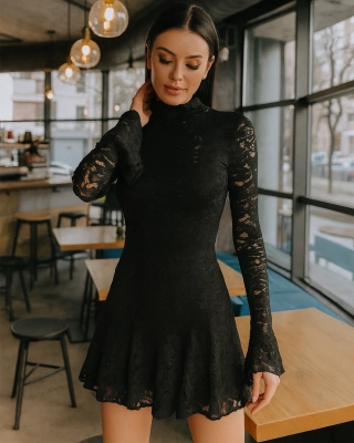 Рокля Noir Luxe, Черен Цвят