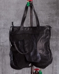 Чанта със синджир и дантела Special, Черен Цвят