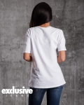 Тениска с пайети Caroline, Бял Цвят