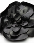 Кожен колан Roseville с цвете, Черен Цвят