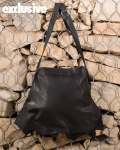 Дамска чанта от естествена кожа Royce, Черен Цвят
