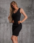 Вталена рокля Kimberly, Черен Цвят