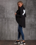 Дамско сако с боядисан ефект Antidote, Черен Цвят