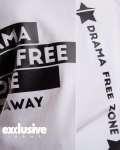 Тениска Drama Free, Бял Цвят