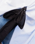 Блуза с панделка Lulu, Бял Цвят