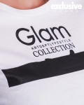 Тениска Glam Life, Бял Цвят