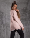 Пуловер с джоб Equality, Розов Цвят