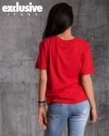 Тениска I Don't Care, Червен Цвят