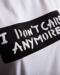 Тениска I Don't Care, Бял Цвят